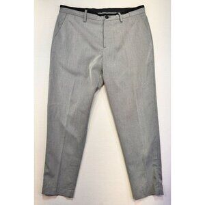 Zara Mens Straight Fit Dress Pants EUR 42 USA 32 Gray
